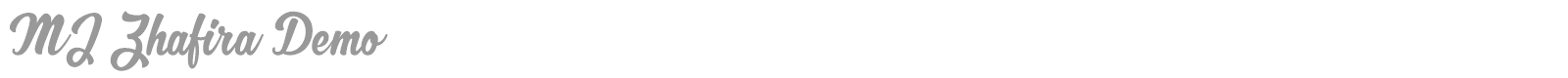 MJF Zhafira font preview